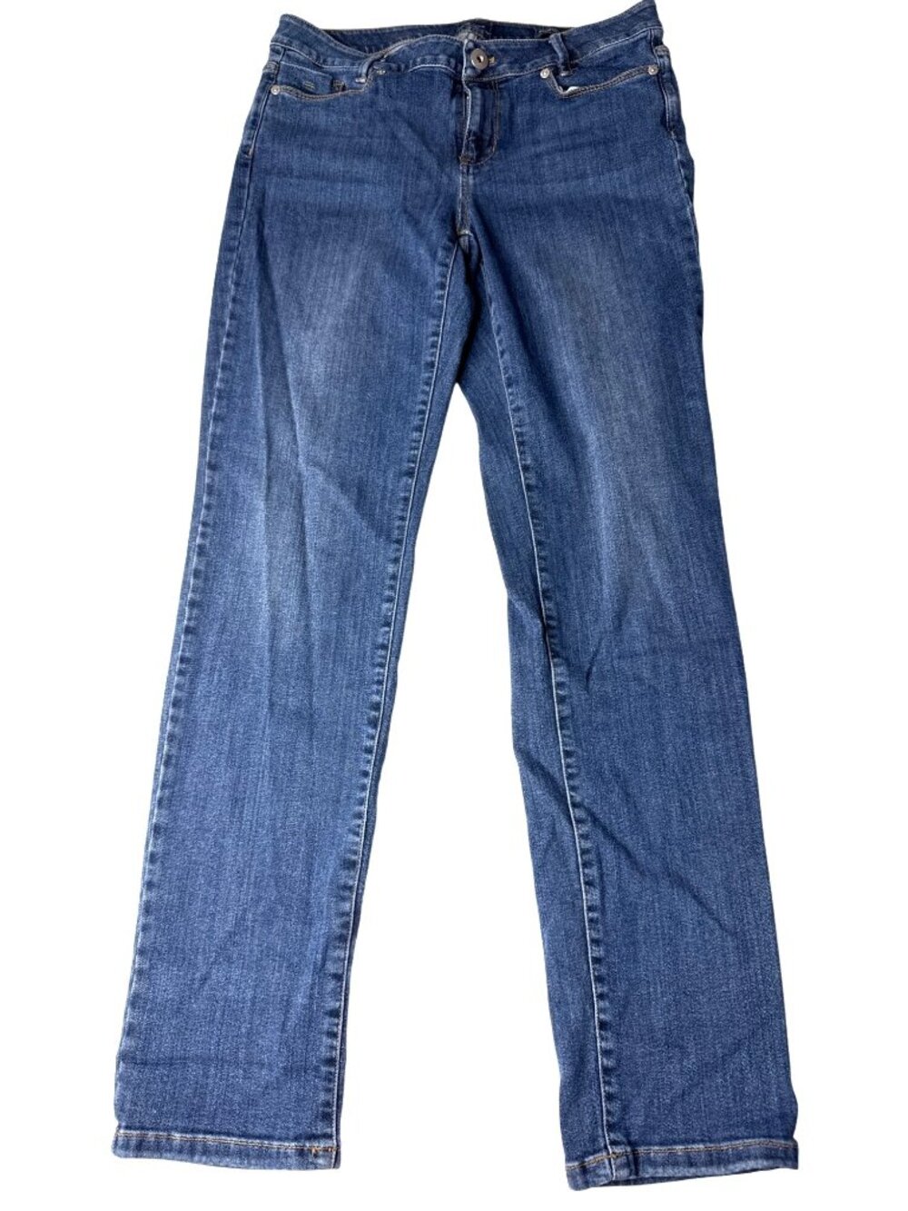 J Jill Weekender Blue Denim Jeans Medium Wash Straight Leg Size 6
